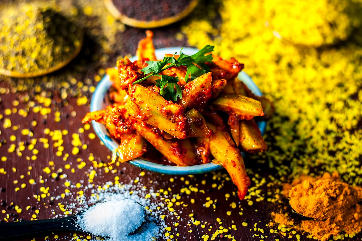 Andhra Cucumber Pickle is a tasty and healthy option