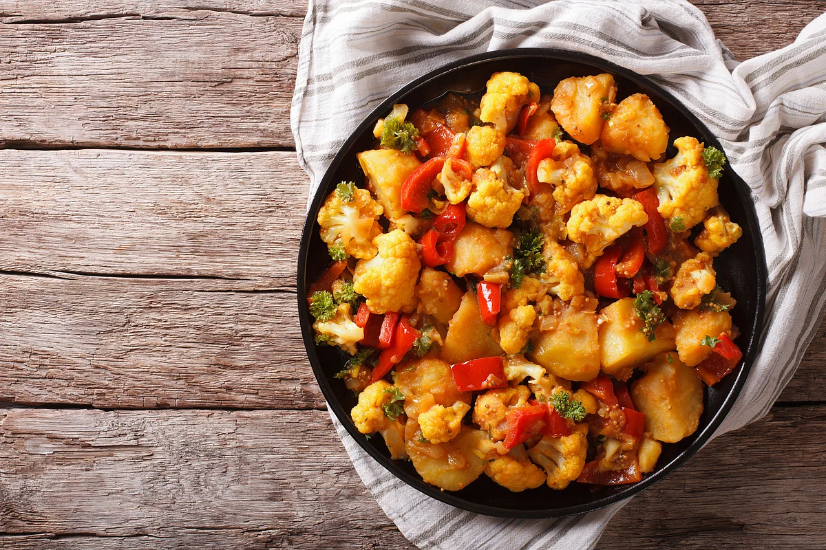 Chilli and cornflour gives cauliflower a beautiful and delish texture