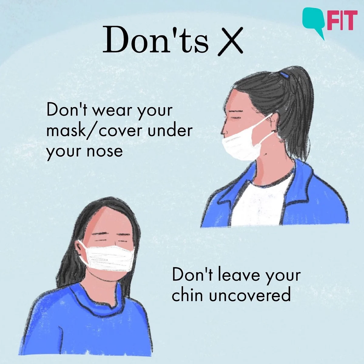 How not to wear a mask
