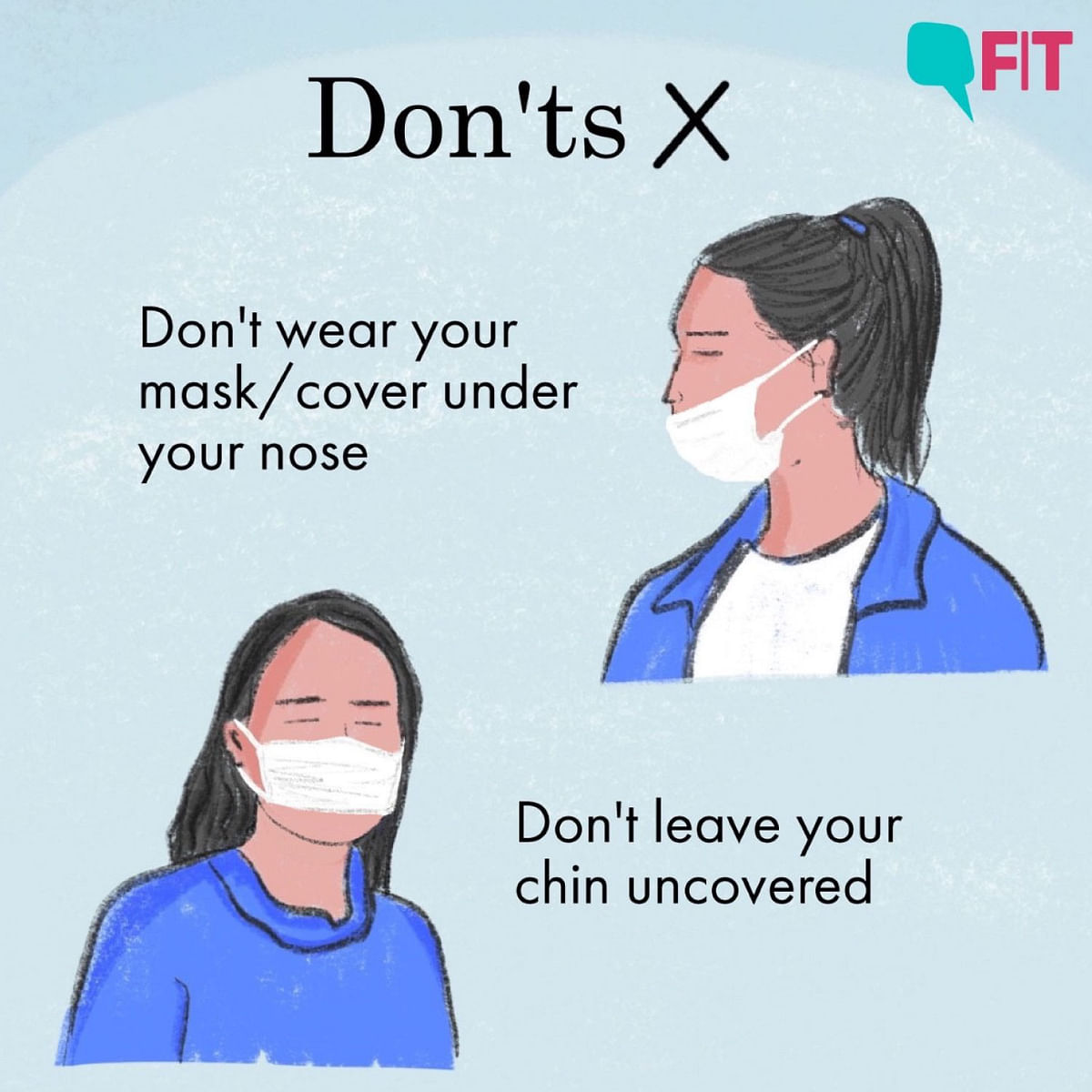 How not to wear a mask