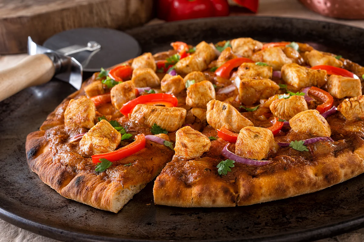 Paneer Pizza. You can replicate this with naan.