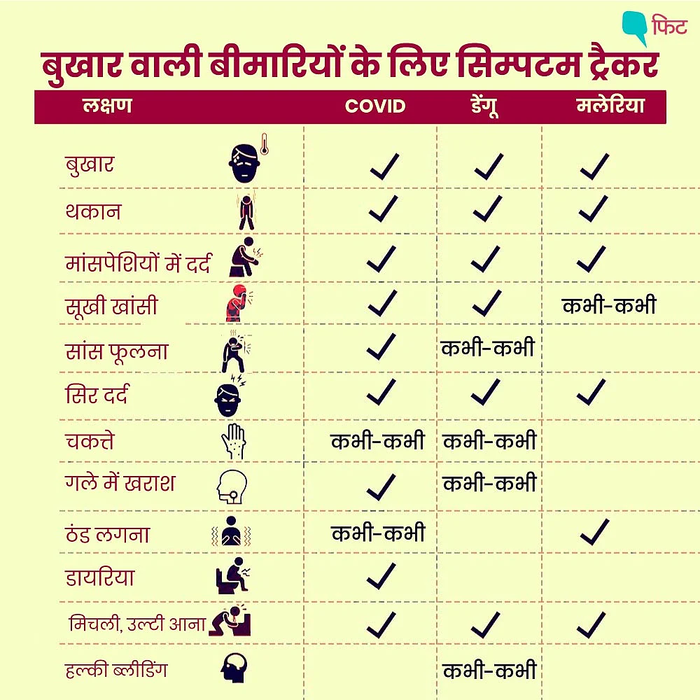 COVID-19, डेंगू और मलेरिया: क्या आप लक्षणों में अंतर पहचानते हैं?