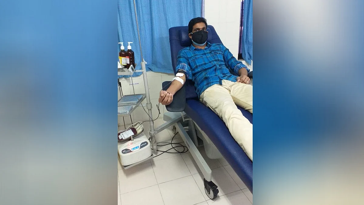 Nandakumar takes pride in being a plasma donor.