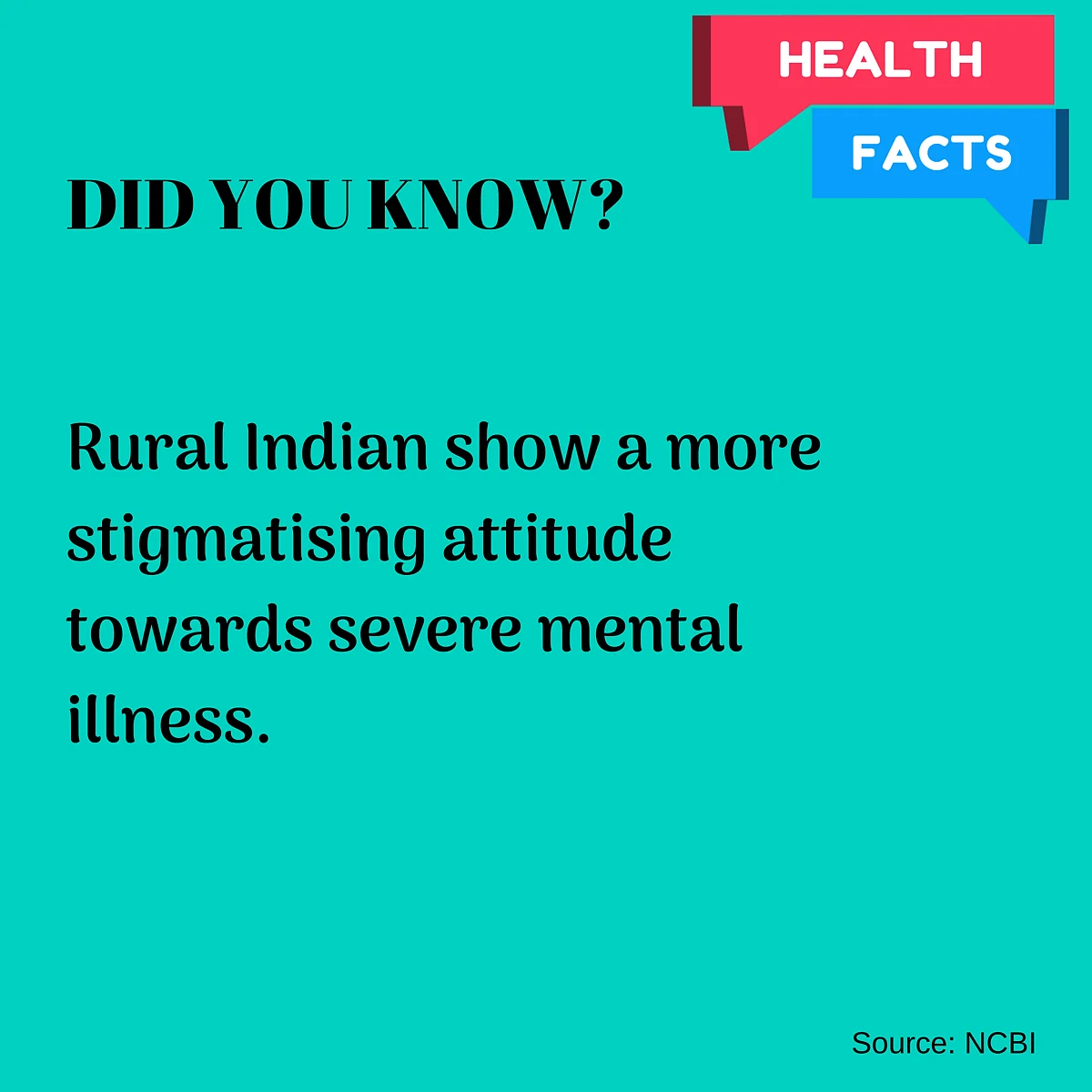 In the absence of science, one often equates mental illness as a form of karmic punishment or some form of black magic.