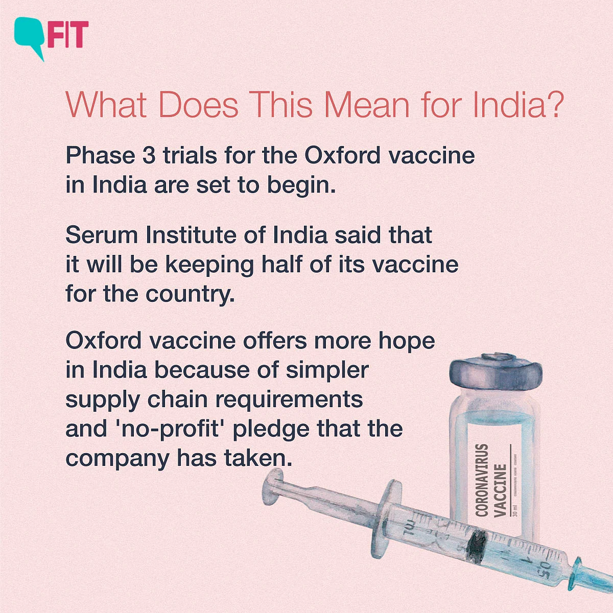 Here’s Why the Oxford COVID-19 Vaccine is the Best Bet for India