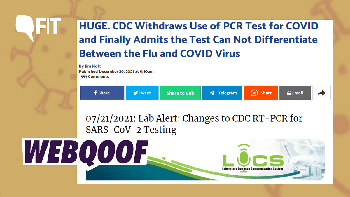 CDC Didn't 'Admit' PCR Tests Can't Distinguish Between Flu and COVID-19