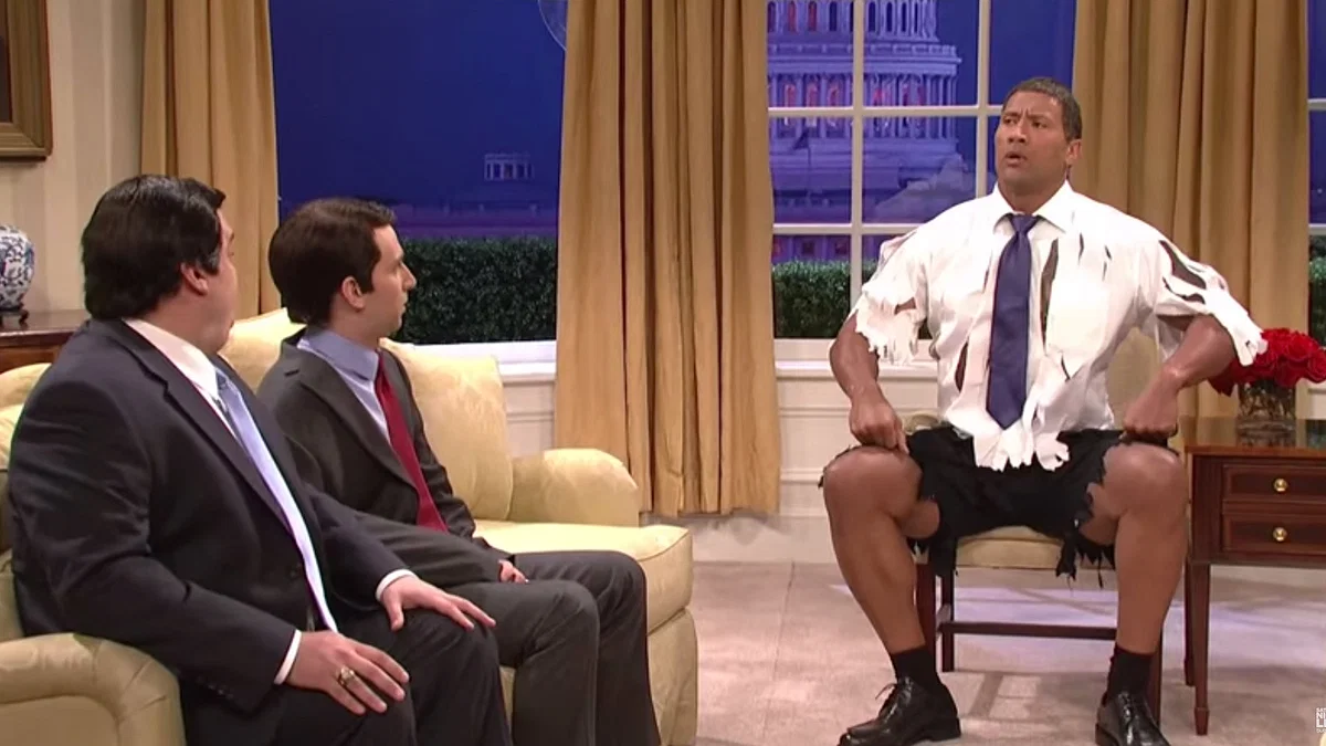 The Rock plays Obama's angry side, like the Hulk (Video)