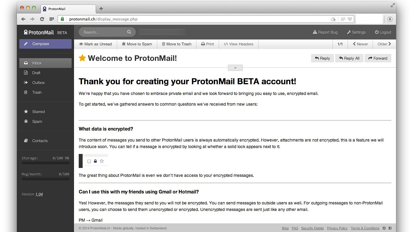 old protonmail