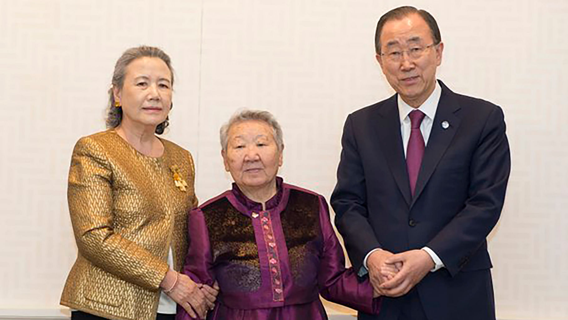 UN Chief Meets With Japans Wartime Sex Slave image