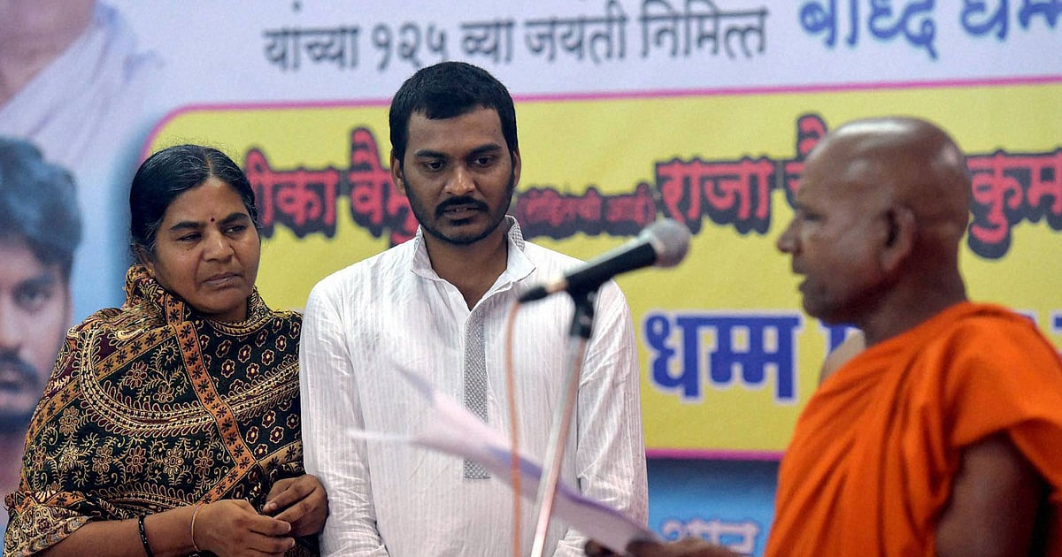Rohith Vemula’s Mother Radhika & Brother Raja Convert to Buddhism
