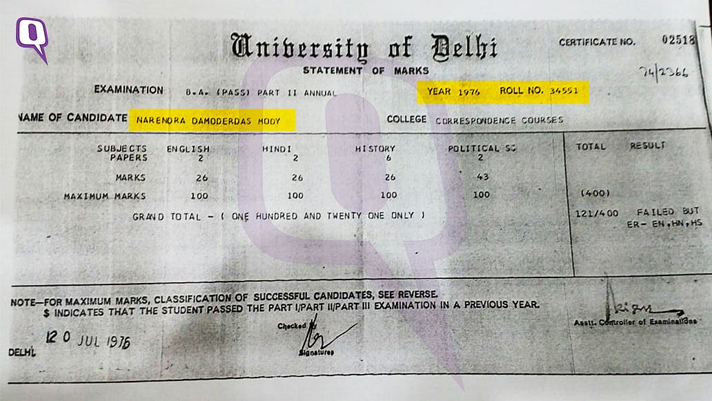 Modi’s Marksheets: Authentic or Not? Only Due Forensics Will Tell
