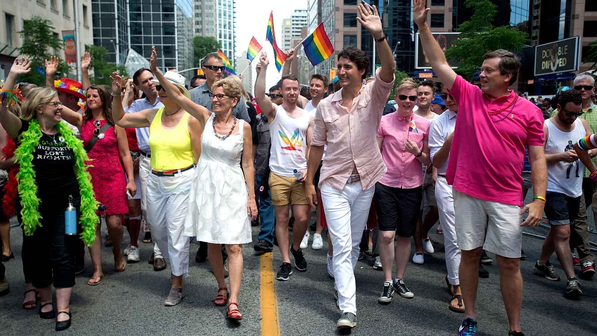 After Toronto, Canada PM Trudeau Walks the Vancouver Pride March