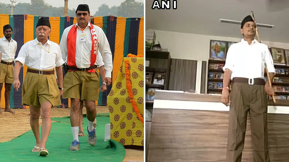 Modi Rss Costume Dropping Shorts For Pants: Sale of New RSS Uniform Finally Begins