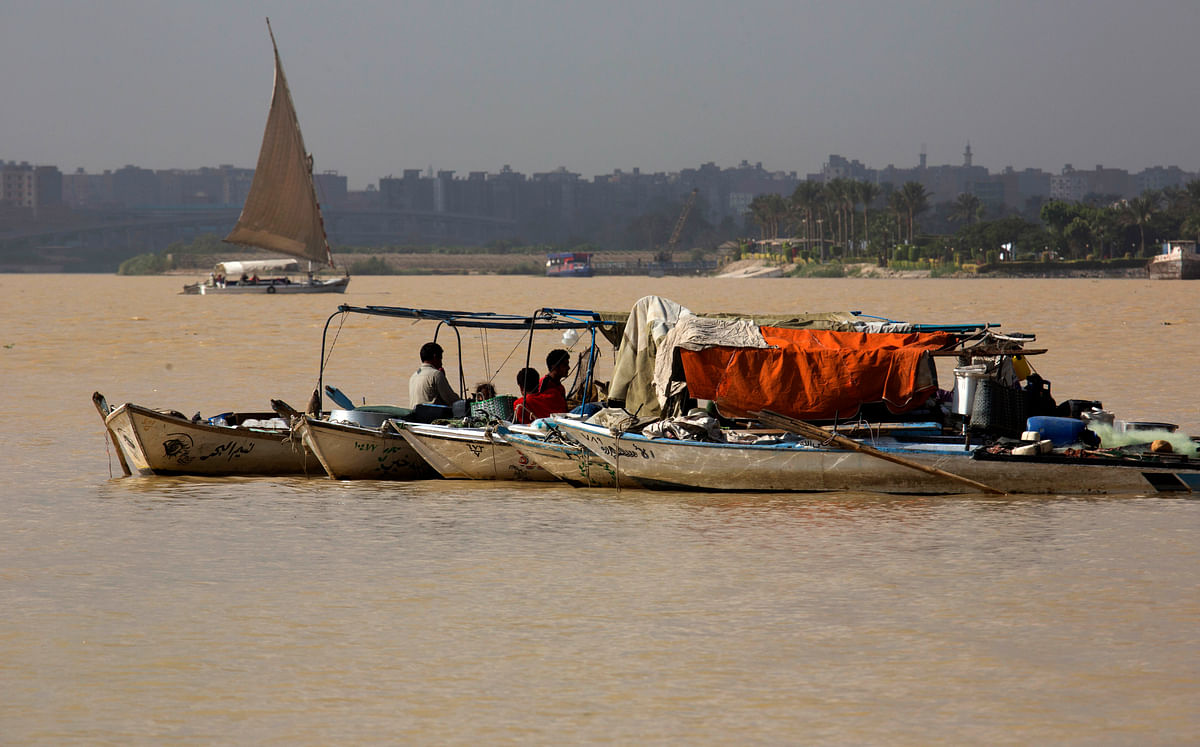 River Nile in Egypt Turns Murky Brown Due to Heavy Flooding
