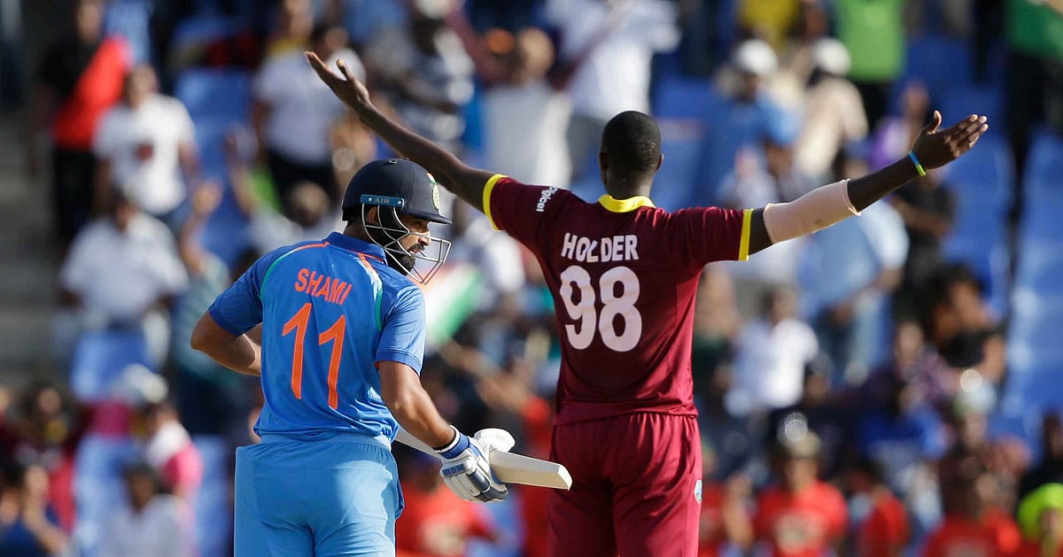 Holder Takes Five Wickets as West Indies Beat India by 11 Runs