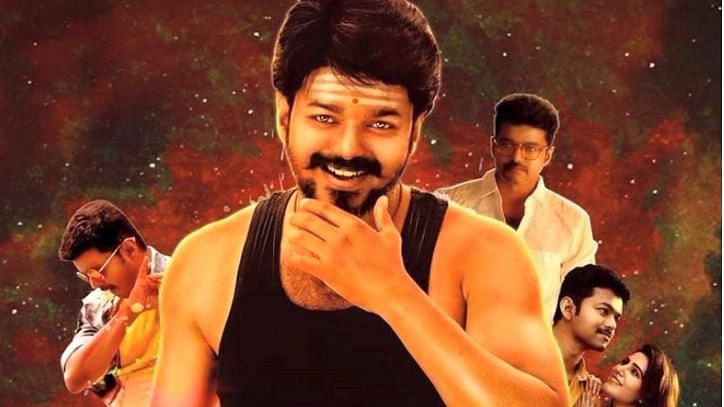 mersal vijay red shirt