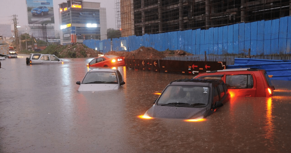 Watch: Heavy Rains in Hyderabad Strand Commuters, Flood Flyovers