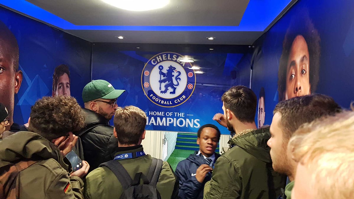 Chelsea Fc fan from India visits Stamford Bridge