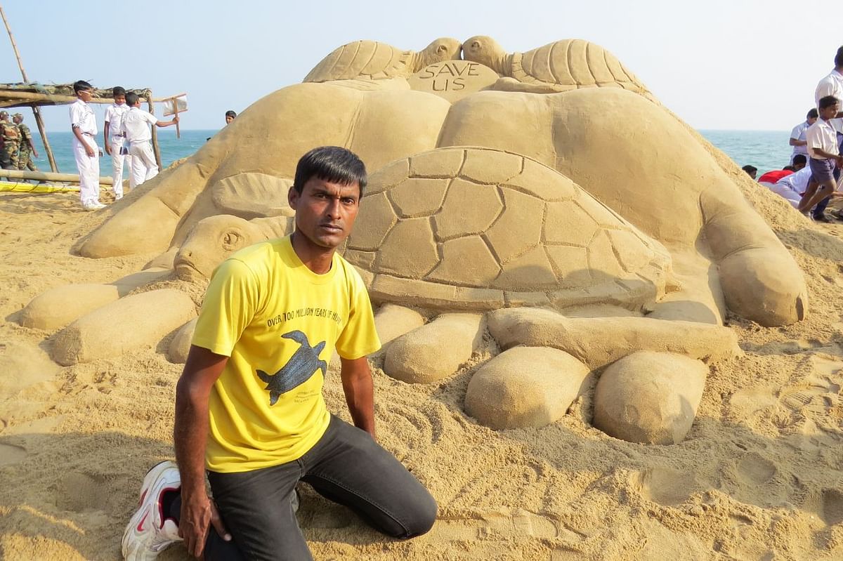 Odishas ‘turtle Mans Efforts Help Rare Olive Ridley Breed 