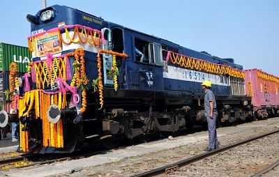 Trial run of first India-Bangladesh container train begins