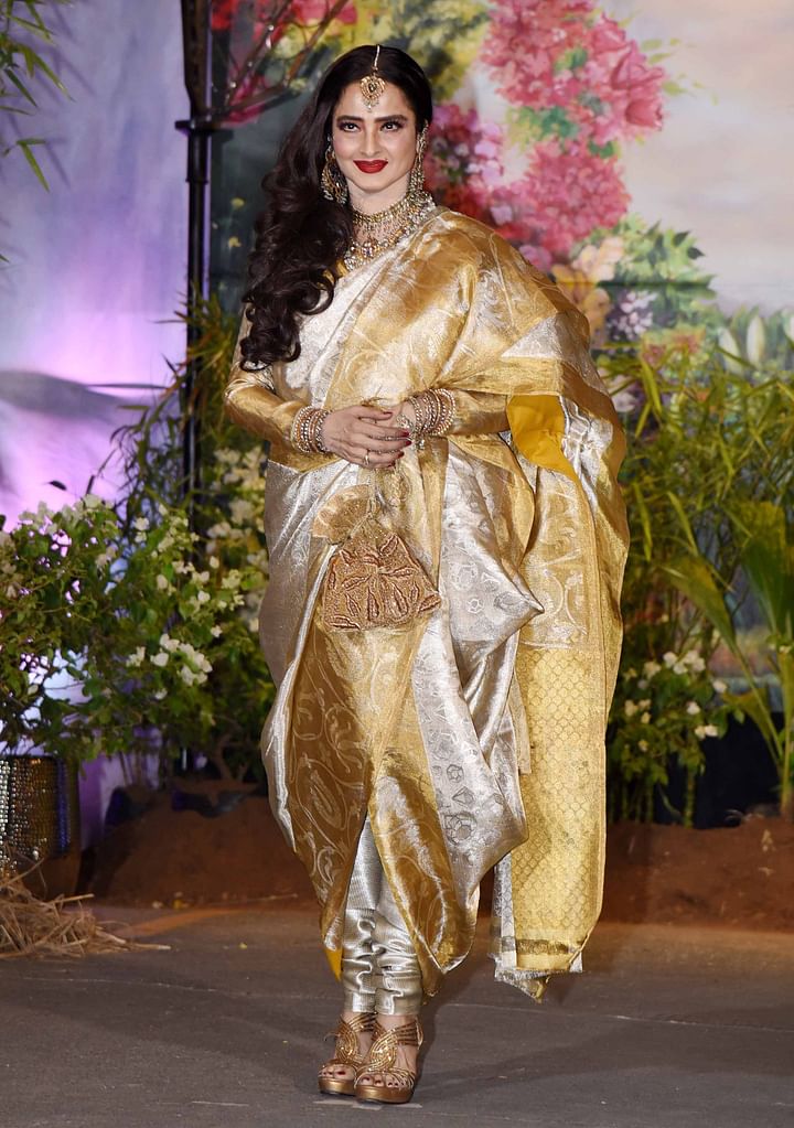 What Did Rekha Wear at Sonam’s Wedding? A ‘Chaugoshia’