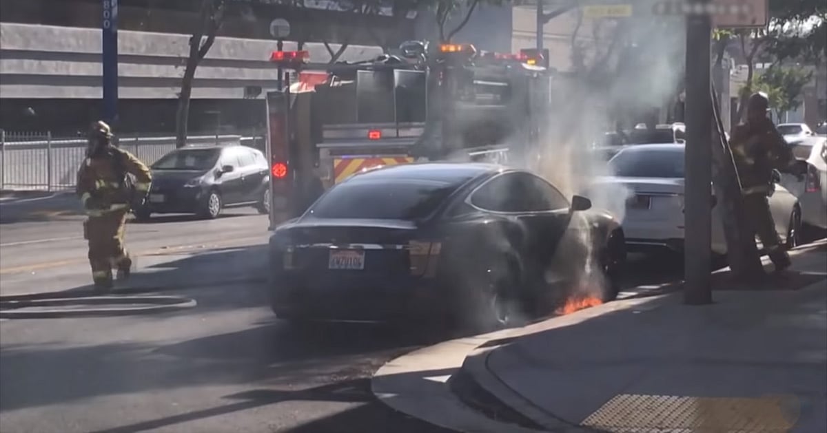 Electric Cars Catching Fire Are Electric Cars More Likely To Catch Fire Than Petrol Cars? Tesla