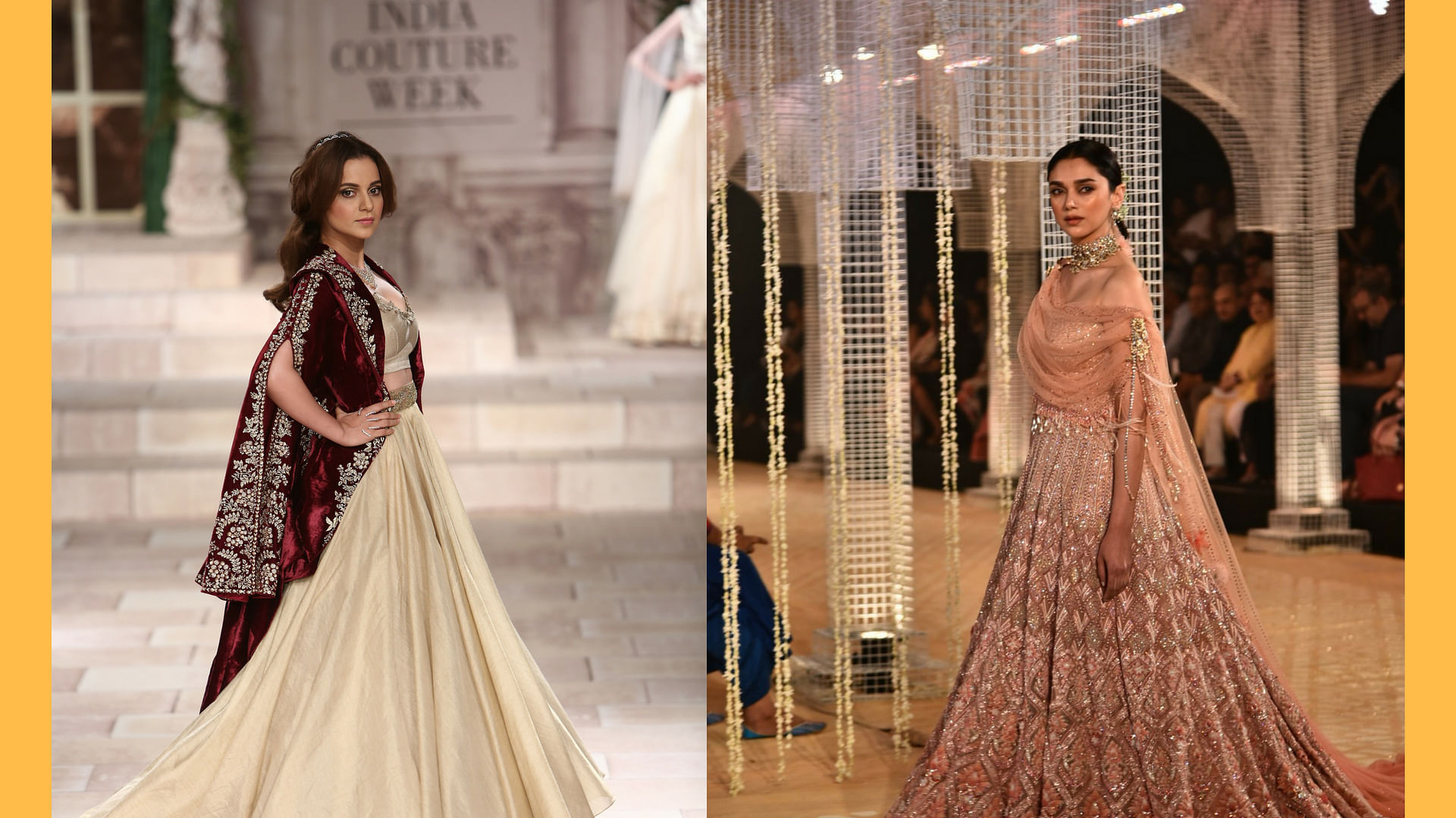 Kangana Ranaut and Aditi Rao Hydari Open India Couture Week 2018