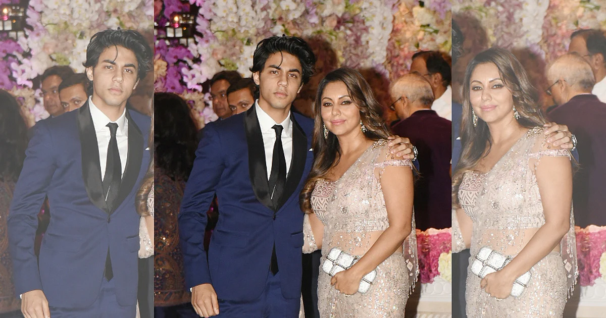 Aryan Khan Looks Like a Young Shah Rukh Khan at the Ambani Party