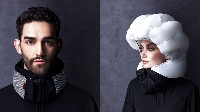 This Helmet Becomes an Airbag Around Your Collar