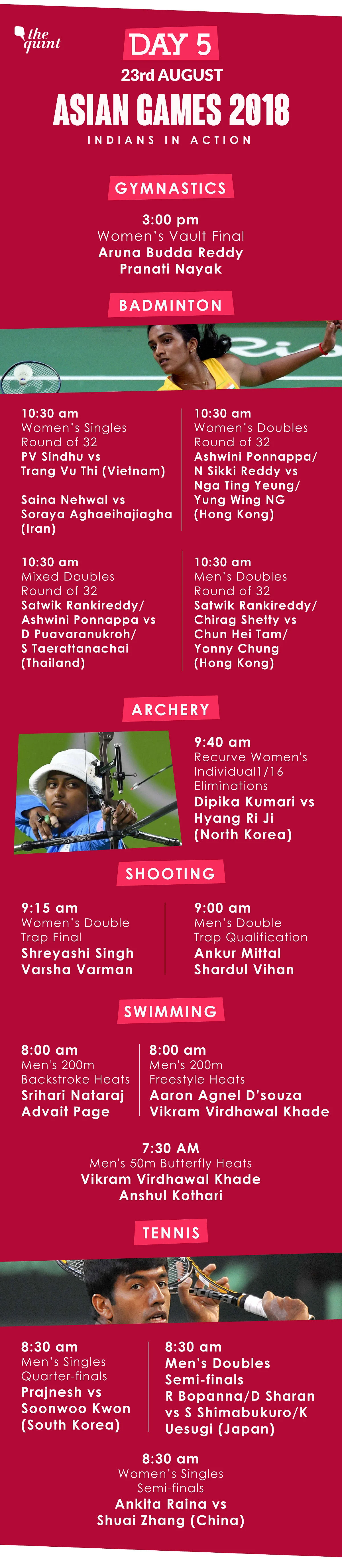 Asian Games Day 5 Schedule Sindhu Saina Bopanna In Action asian-games-day-5-schedule-sindhu-saina-bopanna-in-action