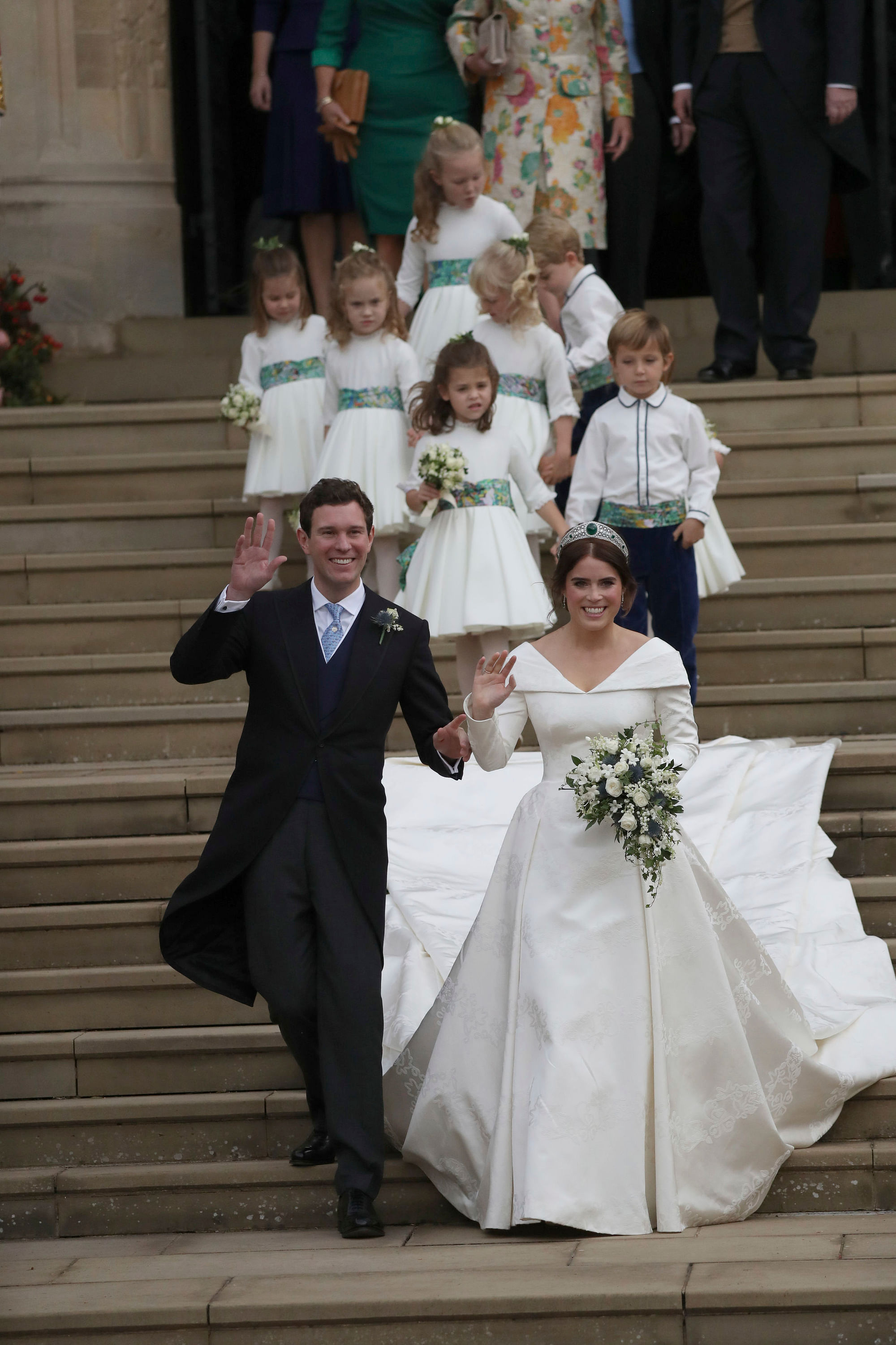 Princess Eugenie Weds Her Long-Time Beau In A Windy Royal Wedding