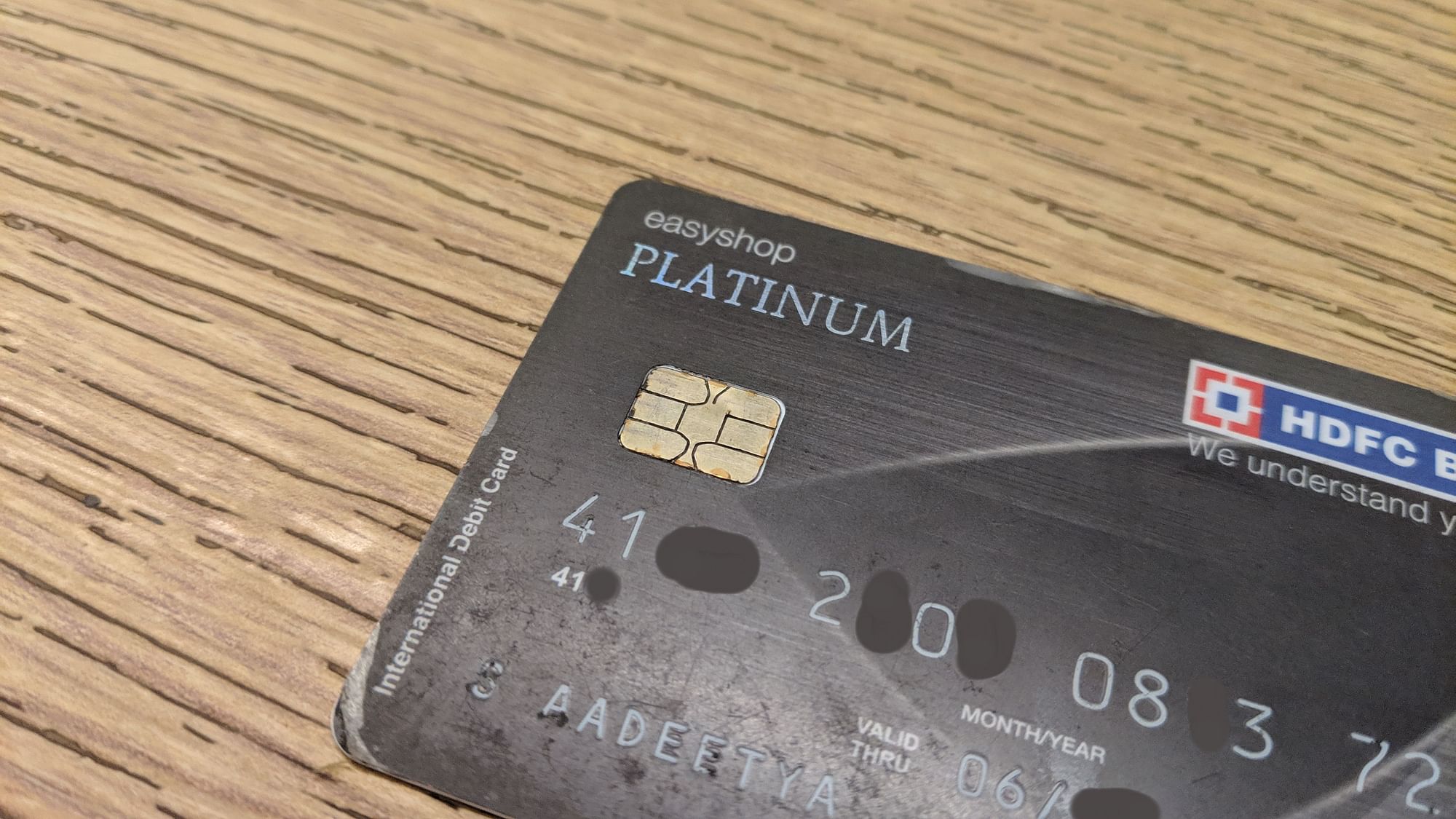 large chip card