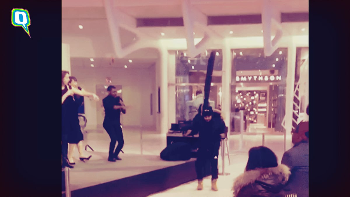 Viral Video Jingle Bell Rock In NYC Goes Viral As Passer By Tries to