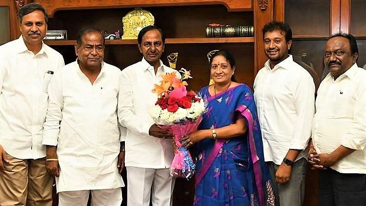 Major Blow To Telangana Congress: 4 MLCs Meet KCR, Defect To TRS