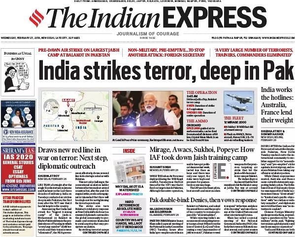 Here’s How Newspapers in India & Pakistan Covered the IAF Strikes