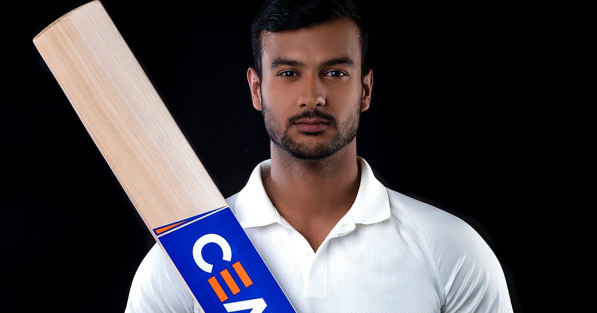 Mayank Agarwal Finally Gets a Bat Sponsor, CEAT Gets Him on Board