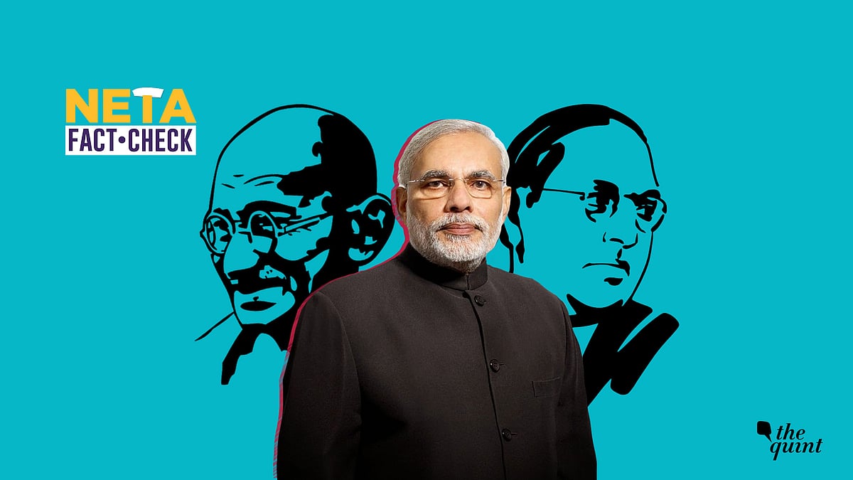 Fact Check Pm Modi Says Ambedkar Thought Joining Congress Would Be Suicidal And Gandhi Wanted Congress Mukt Bharat