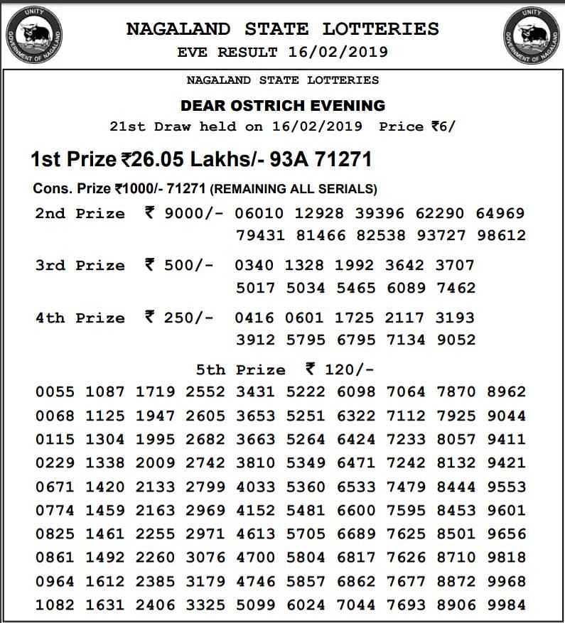 Lotto results online saturday 2019