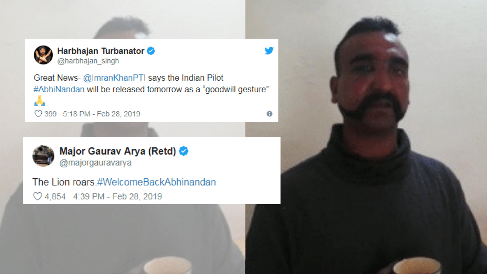 Abhinandan Varthaman Release: Twitter Erupts With Joy At Pak’s Announcement