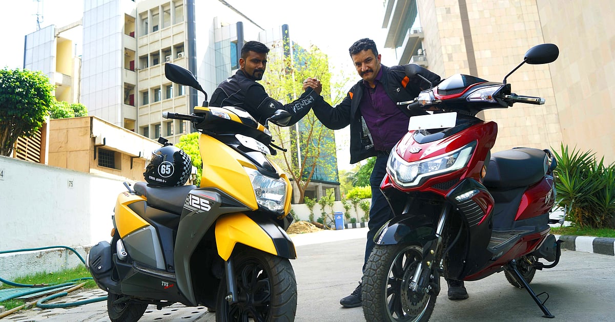 Petrol vs Electric Scooter Race TVS Ntorq vs Okinawa iPraise