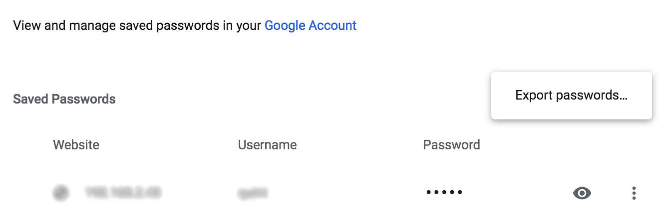 manage passwords google chrome dammit