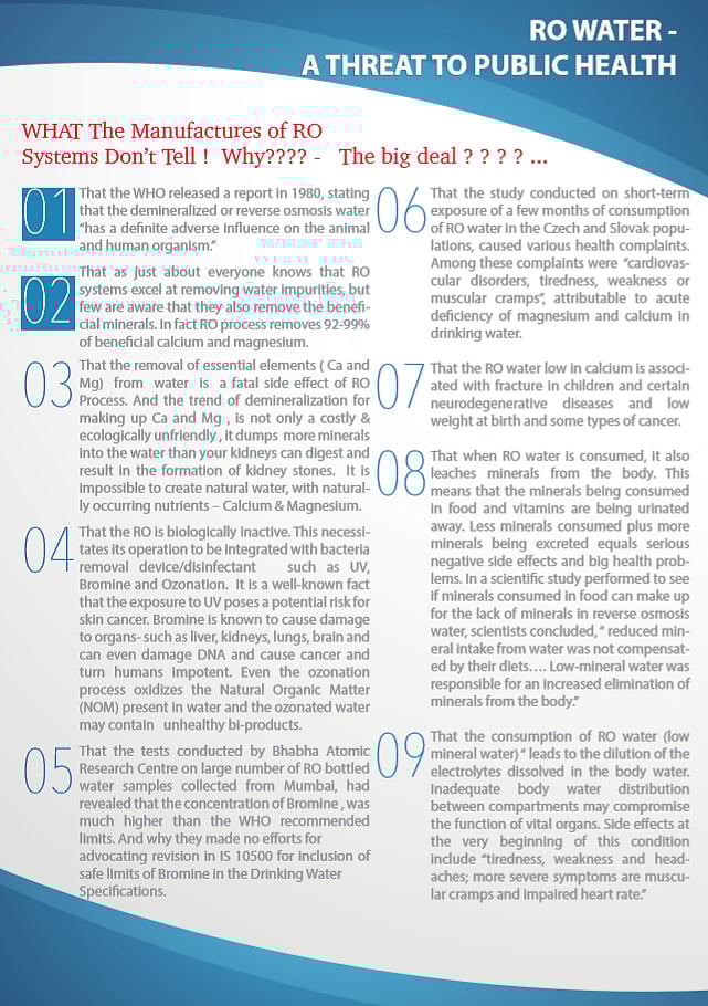 Say NO To RO Water Viral Message Fact Check Is Drinking RO Water