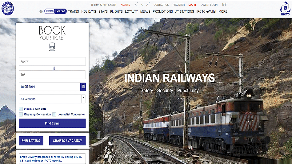 IRCTC New Website For Train Ticket Booking Online: The IRCTC Website Is ...