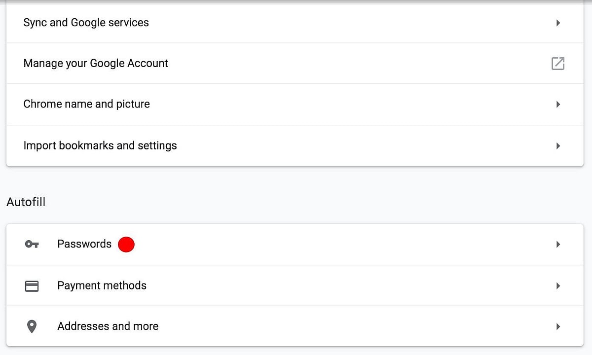 Managed save password on Google Chrome: If you’re using Google Chrome