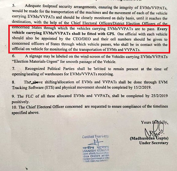 GPS To Track Movement Of EVMs VVPATs Election Commission Ordered GPS 
