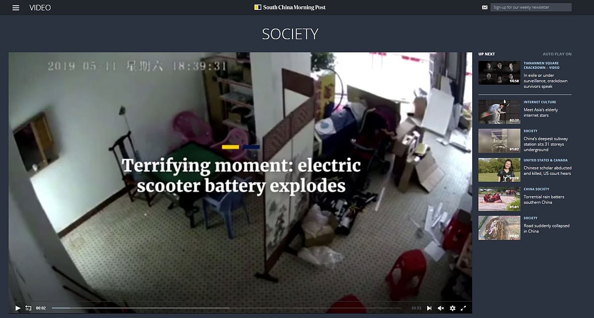 Electric Scooter Battery Exploding FACT CHECK Video of Electric