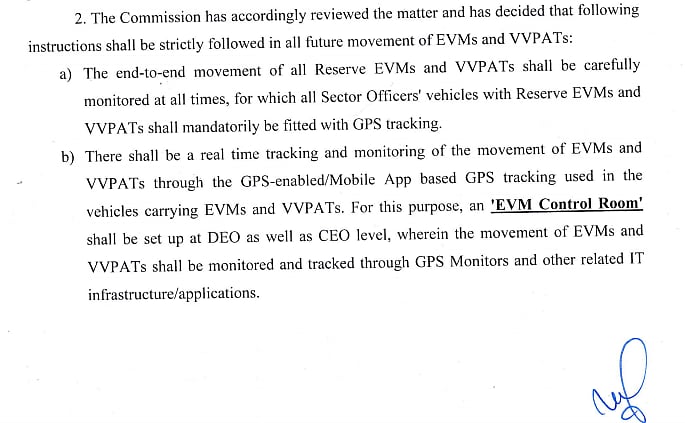 GPS To Track Movement Of EVMs VVPATs Election Commission Ordered GPS 