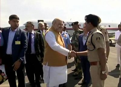 Amit Shah arrives in J&K for two-day visit