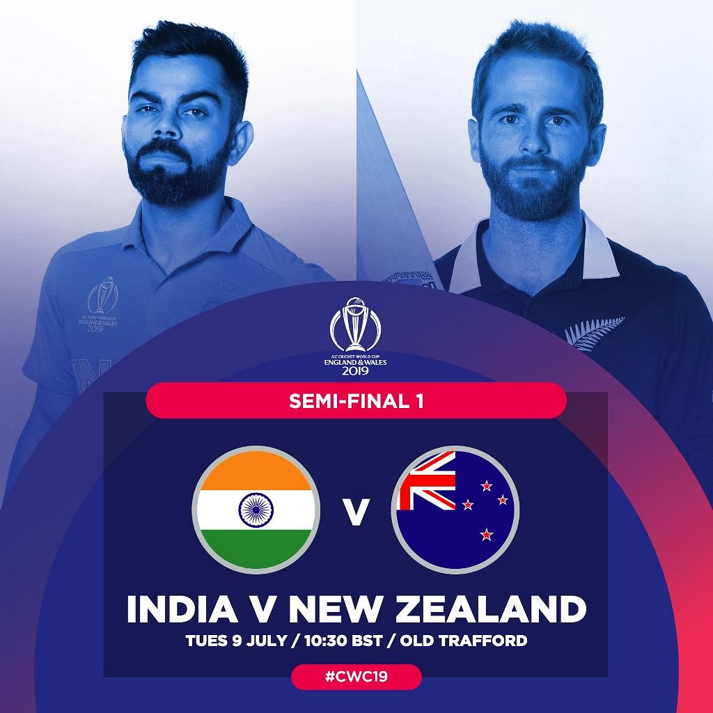 ICC World Cup 2019 SemiFinal Lineup India to Play NZ, Australia to