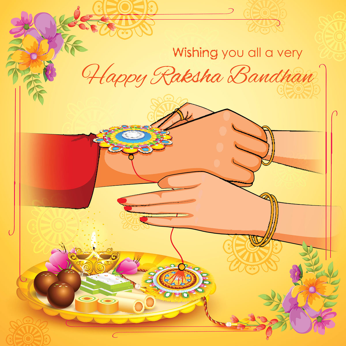 Raksha Bandhan Wishes In Hindienglishgujaratimarathitamilkannada Happy Rakhi Images 